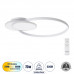 GLOBOSTAR® CIRCUO 61230 Μοντέρνο Φωτιστικό Οροφής LED 75W 8400lm 360° AC 220-240V IP20 Ρυθμιζόμενο Λευκό CCT με Χειριστήριο από 2700K έως 6000K Dimmable - Lumileds SMD Chip - Λευκό Ματ - Μ53 x Π42.5 x GLOBOSTAR® CIRCUO 61230 Μοντέρνο Φωτιστικό Οροφής LED 75W 8400lm 360° AC 220-240V IP20 Ρυθμιζόμενο Λευκό CCT με Χειριστήριο από 2700K έως 6000K Dimmable - Lumileds SMD Chip - Λευκό Ματ - Μ53 x Π42.5 x