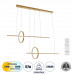 GLOBOSTAR® LINEARE 61291 Μοντέρνο Κρεμαστό Φωτιστικό Οροφής LED 67W 7504lm 300° AC 220-240V IP20 Ρυθμιζόμενο Λευκό CCT με Χειριστήριο από 2700K έως 6000K Dimmable - Lumileds SMD Chip - Χρυσό Βούρτσας GLOBOSTAR® LINEARE 61291 Μοντέρνο Κρεμαστό Φωτιστικό Οροφής LED 67W 7504lm 300° AC 220-240V IP20 Ρυθμιζόμενο Λευκό CCT με Χειριστήριο από 2700K έως 6000K Dimmable - Lumileds SMD Chip - Χρυσό Βούρτσας