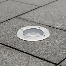 kelvo® KERIA KLV-101-0275 Χωνευτό Φωτιστικό Σποτ Δαπέδου για Λάμπα MR16 με Ντουί GU10 AC 220-240V Αδιάβροχο IP68 IK09 - Ανοξείδωτο Ατσάλι SS316 - Μ11 x Π11 x Υ11.5cm / Q10.4cm