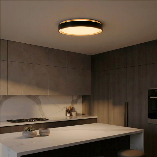 kelvo® BARCHETTA KLV-101-0266-V2 Φωτιστικό Οροφής LED 72W 7200lm 120° AC 220-240V IP20 Ρυθμιζόμενο Λευκό CCT με Χειριστήριο από 2700K έως 6000K Dimmable - Lumileds SMD Chip - Μαύρο & Σαμπανιζέ Χρυσό Μ kelvo® BARCHETTA KLV-101-0266-V2 Φωτιστικό Οροφής LED 72W 7200lm 120° AC 220-240V IP20 Ρυθμιζόμενο Λευκό CCT με Χειριστήριο από 2700K έως 6000K Dimmable - Lumileds SMD Chip - Μαύρο & Σαμπανιζέ Χρυσό Μ