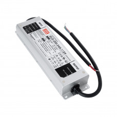 GLOBOSTAR® MEANWELL-ELG200-24A 90789 Τροφοδοτικό/Μετασχηματιστής Class I SELV 200W 8.4A AC 220-240V σε DC 24V Αδιάβροχο IP65 - Ρυθμιζόμενo από DC 22.4V έως DC 25.6V - Ασημί - Μ24.4 x Π7.1 x Υ3.8cm - 3