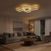 kelvo® QUADRA KLV-101-0297 Φωτιστικό Οροφής LED 120W 12000lm 120° AC 220-240V IP20 Ρυθμιζόμενο Λευκό CCT με Χειριστήριο από 2700K έως 6000K Dimmable - Lumileds SMD Chip - Λευκό Ματ - Μ105 x Π60 x Υ9cm