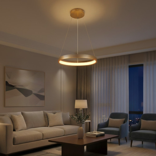 kelvo® NEMESIS KLV-101-0210 Κρεμαστό Φωτιστικό Οροφής LED 45W 4500lm 180° AC 220-240V IP20 Ρυθμιζόμενο Λευκό CCT με Χειριστήριο από 2700K έως 6000K Dimmable - Lumileds SMD Chip - Χρυσό Πλατίνα - Μ60 x kelvo® NEMESIS KLV-101-0210 Κρεμαστό Φωτιστικό Οροφής LED 45W 4500lm 180° AC 220-240V IP20 Ρυθμιζόμενο Λευκό CCT με Χειριστήριο από 2700K έως 6000K Dimmable - Lumileds SMD Chip - Χρυσό Πλατίνα - Μ60 x