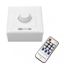 GLOBOSTAR® DIMMERONIA 73371 AC Triac Dimmer Τοίχου με RF Ασύρματο Χειριστήριο με 1 x 1.5A 350W Κανάλι AC 220-240V 1.5A 350W Max IP20 - Μ8.8 x Π5.7 x Υ8.8cm - 2 Χρόνια Εγγύηση