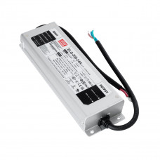 GLOBOSTAR® MEANWELL-ELG300-24A 90790 Τροφοδοτικό/Μετασχηματιστής Class I SELV 300W 12.5A AC 220-240V σε DC 24V Αδιάβροχο IP67 - Ρυθμιζόμενo από DC 22.4V έως DC 25.6V - Ασημί - Μ24.6 x Π7.7 x Υ3.9cm - 