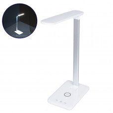GLOBOSTAR® ONO 76532 Μοντέρνο Επιτραπέζιο Φωτιστικό Γραφείου με Ασύρματη Φόρτιση 10W 2A LED 3.5W 350lm 90° DC 5V με USB-C IP20 Ρυθμιζόμενο Λευκό CCT με Αφή 2700K/4500K/6000K Dimmable - Sanan SMD Chip 