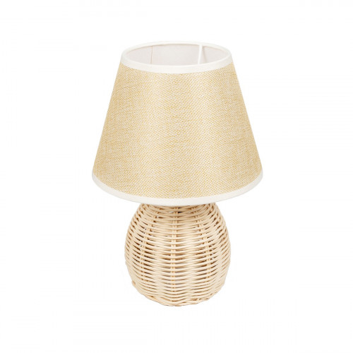 GLOBOSTAR® HASUMI 01957 Boho Επιτραπέζιο Φωτιστικό Πορτατίφ με Ντουί 1 x E27 AC 220-240V IP20 - Μπεζ & Λευκό - Μ19 x Π19 x Υ30cm GLOBOSTAR® HASUMI 01957 Boho Επιτραπέζιο Φωτιστικό Πορτατίφ με Ντουί 1 x E27 AC 220-240V IP20 - Μπεζ & Λευκό - Μ19 x Π19 x Υ30cm