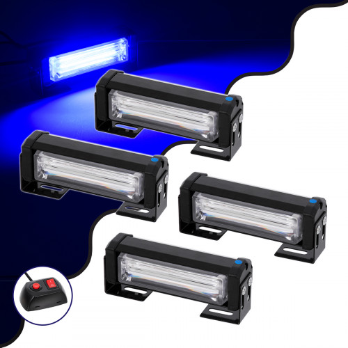 GloboStar® 85032 PRO Series ΣΕΤ 4 x Μπάρες Σήμανσης Οχήματος Αστυνομίας για Αυτοκίνητα & Φορτηγά 13 Προγραμμάτων Φωτισμού STROBE LED CREE CXB COB 36W DC 10-30V Αδιάβροχο IP65 Μπλε GloboStar® 85032 PRO Series ΣΕΤ 4 x Μπάρες Σήμανσης Οχήματος Αστυνομίας για Αυτοκίνητα & Φορτηγά 13 Προγραμμάτων Φωτισμού STROBE LED CREE CXB COB 36W DC 10-30V Αδιάβροχο IP65 Μπλε