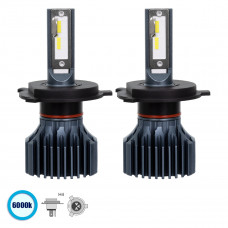 GloboStar® 85630 H4 S1 Line KIT Βασικού Φωτισμού Αυτοκινήτου & Φορτηγού 3nd Generation Can-Bus Series LED CREE CXB 150W 21000lm DC 9-32V Αδιάβροχο IP66 Ψυχρό Λευκό 6000K