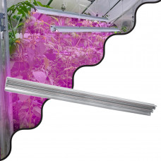 GloboStar® 85958 Linear Grow Light Full Spectrum LED Γραμμικό Φωτιστικό Ανάπτυξης Φυτών Θερμοκηπίου 120cm SMD 2835 200W 120° AC230V IP54 Εσωτερικού Χώρου για Κάλυψη Επιφάνειας 1.2m x 1.2m Πλήρους Φάσμ