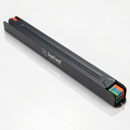 kelvo® PULSE KLV-107-0005 Ultra Slim Τροφοδοτικό/Μετασχηματιστής Class I PELV 200W 8.3A AC 220-240V σε DC 24V IP20 - Γκρι Ανθρακί Ματ - Μ28 x Π2.6 x Υ2.4cm - 5 Χρόνια Εγγύηση