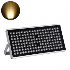 GloboStar® FLOOD-TENA 90223 Προβολέας Wall Washer για Φωτισμό Κτιρίων LED 150W 13500lm 10° AC 220-240V Αδιάβροχο IP65 L43.5 x W15.5 x H18cm Θερμό Λευκό 2700K - Ασημί - 3 Years Warranty