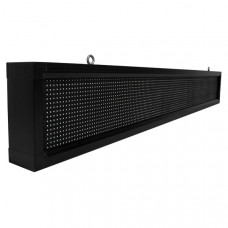 GLOBOSTAR® DISPLAY 90260 Κυλιόμενη Ψηφιακή Επιγραφή P10 Μονής Όψης LED AC 220-240V Αδιάβροχο IP54 Ψυχρό Λευκό 6000K - WiFi Control μέσω FK APP - Αισθητήρας Θερμοκρασίας & Υγρασίας - Μ168 x Π9 x Υ24cm 