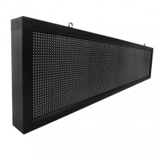 GLOBOSTAR® DISPLAY 90281 Κυλιόμενη Ψηφιακή Επιγραφή 160x32cm P10 Μονής Όψης LED AC 220-240V Αδιάβροχο IP65 Κόκκινο - WiFi Control μέσω FK APP - Αισθητήρας Θερμοκρασίας & Υγρασίας - Μ168 x Π9 x Υ40cm -