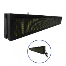 GLOBOSTAR® DISPLAY 90310 Κυλιόμενη Ψηφιακή Επιγραφή P10 Διπλής Όψης LED AC 220-240V Αδιάβροχο IP65 Ψυχρό Λευκό 6000K - WiFi Control μέσω FK APP - Αισθητήρας Θερμοκρασίας & Υγρασίας - Μ168 x Π12 x Υ24c