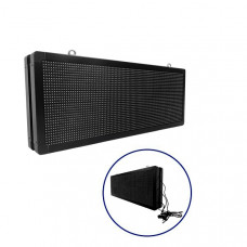GLOBOSTAR® DISPLAY 90324 Κυλιόμενη Ψηφιακή Επιγραφή P10 Διπλής Όψης LED AC 220-240V Αδιάβροχο IP65 Πορτοκαλί - WiFi Control μέσω FK APP - Αισθητήρας Θερμοκρασίας & Υγρασίας - Μ104 x Π12 x Υ40cm - 2 Χρ
