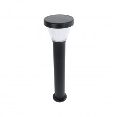GLOBOSTAR® SOLARDIS 90523 Φωτιστικό Κολωνάκι Κήπου LED 10W 180lm 120° με Ενσωματωμένο Φωτοβολταϊκό Panel 6V 5W & Επαναφορτιζόμενη Μπαταρία Li-ion 3.2V 6000mAh με Αισθητήρα Ημέρας-Νύχτας Αδιάβροχο IP65