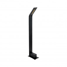 GLOBOSTAR® GREENERY 90544 Φωτιστικό Κολωνάκι Κήπου LED 15W 1500lm 120° AC 220-240V Αδιάβροχο IP65 - Θερμό Λευκό 2700K - Bridgelux COB Chip - Γκρι Ανθρακί Ματ - Μ8 x Π15 x Υ70cm - 3 Χρόνια Εγγύηση