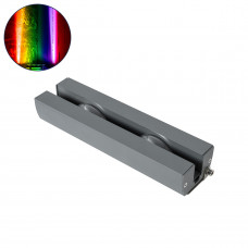 GLOBOSTAR® WINDOWARTE 90721 Φωτιστικό Ανάδειξης Παραθύρων LED 18W 1440lm 8°x180° DC 24V Αδιάβροχο IP67 Πολύχρωμο RGBW Dimmable DMX512 - CREE XPE Chip - Γκρι Ανθρακί - Μ25 x Π7 x Υ4.5cm - 3 Χρόνια Εγγύ