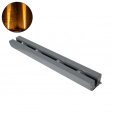 GLOBOSTAR® WINDOWARTE 90722 Φωτιστικό Ανάδειξης Παραθύρων LED 36W 3060lm 8°x180° DC 24V Αδιάβροχο IP67 Ultra Θερμό Λευκό 2200K Dimmable - CREE XPE Chip - Γκρι Ανθρακί - Μ25 x Π7 x Υ4.5cm - 3 Χρόνια Εγ