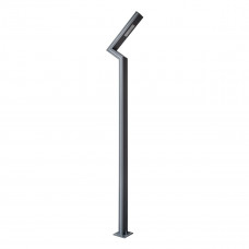 GLOBOSTAR® ZAPOPAN 90838 Φωτιστικό Urban Πλατείας/Πάρκου LED 30W 4080lm 120° AC 220-240V Αδιάβροχο IP65 Φυσικό Λευκό 5000K - Lumileds SMD Chip & Mean Well TÜV Driver - Γκρι Ανθρακί Ματ - Μ75 x Π14 x Υ