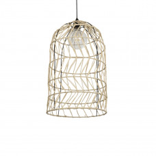 GLOBOSTAR® NETI 205-0025 Boho Κρεμαστό Φωτιστικό Οροφής με Ντουί 1 x E27 AC 220-240V IP20 - Μπεζ - M35 x Π35 x Υ63cm