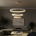 kelvo® NEMESIS KLV-101-0221 Κρεμαστό Φωτιστικό Οροφής LED 120W 12000lm 180° AC 220-240V IP20 Ρυθμιζόμενο Λευκό CCT με Χειριστήριο από 2700K έως 6000K Dimmable - Lumileds SMD Chip - Λευκό Ματ - Μ80 x Π