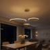 kelvo® DIAMOND KLV-101-0244 Κρεμαστό Φωτιστικό Οροφής LED 100W 10000lm 180° AC 220-240V IP20 Ρυθμιζόμενο Λευκό CCT με Χειριστήριο από 2700K έως 6000K Dimmable - Lumileds SMD Chip - Χρυσό Πλατίνα - Μ11