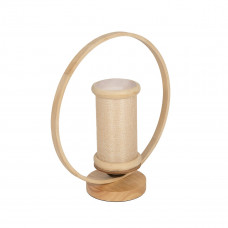 GLOBOSTAR® TULUMKO 02007 Boho Επιτραπέζιο Φωτιστικό Πορτατίφ με Ντουί 1 x E27 AC 220-240V IP20 - Μπεζ - Μ30 x Π12 x Υ32cm