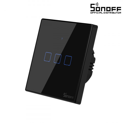 GloboStar® 80020 SONOFF T3EU3C-TX-EU-R2 - Wi-Fi Smart Wall Touch Button Switch 3 Way TX GR Series GloboStar® 80020 SONOFF T3EU3C-TX-EU-R2 - Wi-Fi Smart Wall Touch Button Switch 3 Way TX GR Series