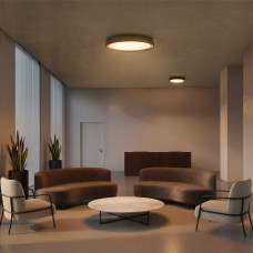 kelvo® BARCHETTA KLV-101-0265-V2 Φωτιστικό Οροφής LED 72W 7200lm 120° AC 220-240V IP20 Ρυθμιζόμενο Λευκό CCT με Χειριστήριο από 2700K έως 6000K Dimmable - Lumileds SMD Chip - Μαύρο Ματ - Μ48 x Π48 x Υ
