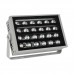 GLOBOSTAR® FLOODKENA 90765 Προβολέας Σποτ Wall Washer LED 40W 3400lm 120° AC 220-240V Αδιάβροχο IP67 Πολύχρωμο RGBW - Bridgelux SMD Chip - Γκρι Ανθρακί - Μ31 x Π10 x Υ17cm - 3 Χρόνια Εγγύηση