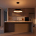 kelvo® SALEM KLV-101-0289 Κρεμαστό Φωτιστικό Οροφής LED 105W 10500lm 120° AC 220-240V IP20 Ρυθμιζόμενο Λευκό CCT με Χειριστήριο από 2700K έως 6000K Dimmable - Lumileds SMD Chip - Μαύρο Ματ - Μ60 x Π60