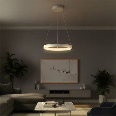kelvo® NEMESIS KLV-101-0209 Κρεμαστό Φωτιστικό Οροφής LED 45W 4500lm 180° AC 220-240V IP20 Ρυθμιζόμενο Λευκό CCT με Χειριστήριο από 2700K έως 6000K Dimmable - Lumileds SMD Chip - Λευκό Ματ - Μ60 x Π60