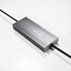 kelvo® SELAS KLV-107-0024 Τροφοδοτικό/Μετασχηματιστής Class I PELV 150W 12.5A AC 220-240V σε DC 12V Αδιάβροχο IP67 - Γκρι Ανθρακί Ματ - Μ18.9 x Π6.5 x Υ2.2cm - 5 Χρόνια Εγγύηση