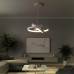 kelvo® NEMESIS KLV-101-0218-V2 Κρεμαστό Φωτιστικό Οροφής LED 100W 10000lm 180° AC 220-240V IP20 Ρυθμιζόμενο Λευκό CCT με Χειριστήριο από 2700K έως 6000K Dimmable - Lumileds SMD Chip - Λευκό Ματ - Μ60 