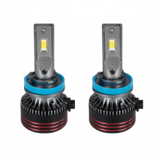 GloboStar® 82088 H16 HL Line KIT Βασικού Φωτισμού Αυτοκινήτου & Φορτηγού 3rd Generation Can-Bus Extreme Series LED CREE CXB COB 60W/120W 10000lm/20000lm DC 12V Αδιάβροχο IP67 Ψυχρό Λευκό 6000K