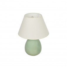 GLOBOSTAR® CESTA 204-0182 Μοντέρνο Επιτραπέζιο Φωτιστικό Πορτατίφ με Ντουί 1 x E27 AC 220-240V IP20 - Λαδί & Μπεζ - Μ22 x Π22 x Υ30cm