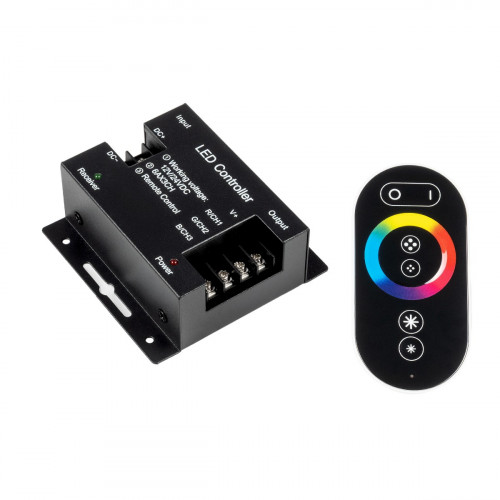 GLOBOSTAR® RGBCONTROLLER 73406 Dimmer / Controller με RF Ασύρματο Χειριστήριο με 3 x 6A 180W Κανάλια DC 12-24V 18A 432W Max IP20 - RF2.4Ghz - Μ8.3 x Π8.3 x Υ3cm - 2 Χρόνια Εγγύηση GLOBOSTAR® RGBCONTROLLER 73406 Dimmer / Controller με RF Ασύρματο Χειριστήριο με 3 x 6A 180W Κανάλια DC 12-24V 18A 432W Max IP20 - RF2.4Ghz - Μ8.3 x Π8.3 x Υ3cm - 2 Χρόνια Εγγύηση