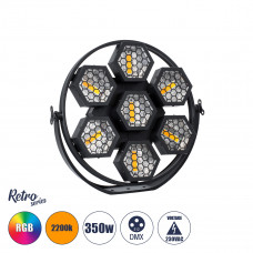 HEXA® HALO 51195 Stage Φωτιστικό Ειδικών Εφέ Digital Matrix Pixel & Blinder LED 434W 120° AC 220-240V IP20 7 x 50W COB Chip & 168 x 0.5W SMD5050 Chip Ultra Θερμό Λευκό 2200K & Πολύχρωμο RGB Dimmable D