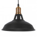 GLOBOSTAR® ANER 01073 Vintage Κρεμαστό Φωτιστικό Οροφής με Ντουί 1 x E27 AC 220-240V IP20 - Μαύρο & Χρυσό - Μ27.5 x Π27.5 x Υ19cm