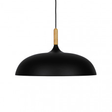 GLOBOSTAR® VALLETE 01258 Μοντέρνο Κρεμαστό Φωτιστικό Οροφής με Ντουί 1 x E27 AC 220-240V IP20 - Μαύρο & Μπεζ - Μ45 x Π45 x Υ27cm