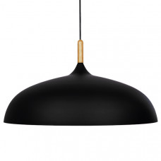 GLOBOSTAR® VALLETE 01259 Μοντέρνο Κρεμαστό Φωτιστικό Οροφής με Ντουί 1 x E27 AC 220-240V IP20 - Μαύρο & Μπεζ - Μ60 x Π60 x Υ35cm