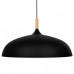 GLOBOSTAR® VALLETE 01259 Μοντέρνο Κρεμαστό Φωτιστικό Οροφής με Ντουί 1 x E27 AC 220-240V IP20 - Μαύρο & Μπεζ - Μ60 x Π60 x Υ35cm