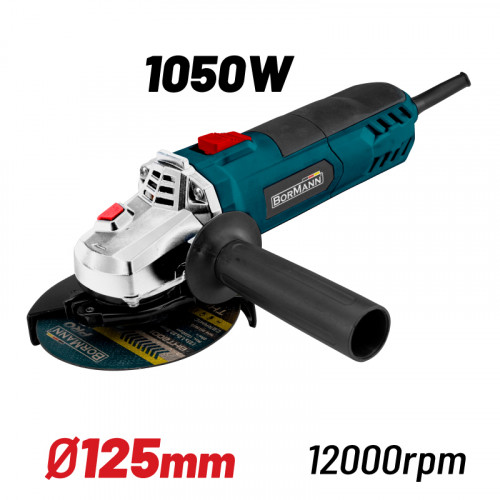 BORMANN Lite BAG7300 ΓΩΝΙΑΚΟΣ ΤΡΟΧΟΣ 1050W, Φ125,12000rpm BORMANN Lite BAG7300 ΓΩΝΙΑΚΟΣ ΤΡΟΧΟΣ 1050W, Φ125,12000rpm