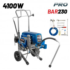 BORMANN Pro BAP7100 ΗΛΕΚΤΡΙΚΟ ΠΙΣΤΟΛΙ ΨΕΚΑΣΜΟΥ AIRLESS 4100W 5,5Lt/min, 15m