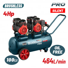 BORMANN Pro BAT5017 BORMANN BAT5017 Αεροσυμπιεστής Μονομπλόκ, Oil free, Silent, 4Hp/100L/464L/min
