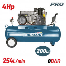 BORMANN BAT5018 BORMANN BAT5018 Αεροσυμπιεστής Ιμάντα 4hp/200Lt 254Lt/min
