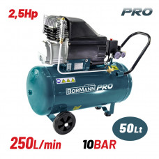 Bormann Pro BAT5030 Αεροσυμπιεστής 2.5Hp 50Lt  | 030805