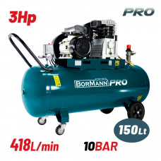 Bormann Pro BAT5070 Αεροσυμπιεστής 3.0Hp 150Lt με Ιμάντα | 030843
